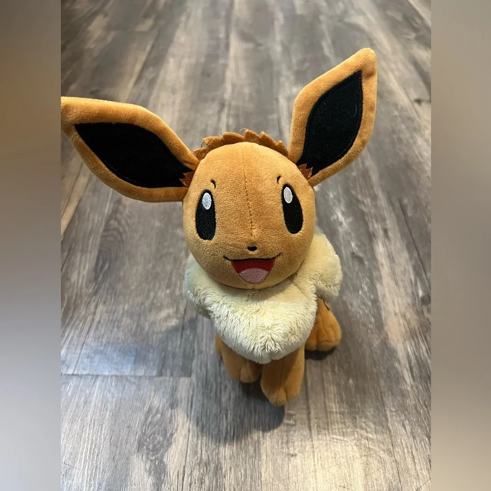 Pokemon Eevee 8” Plush Stuffed Animal WCT Wicked Cool Toys Collectible Cute - Picture 2 of 5